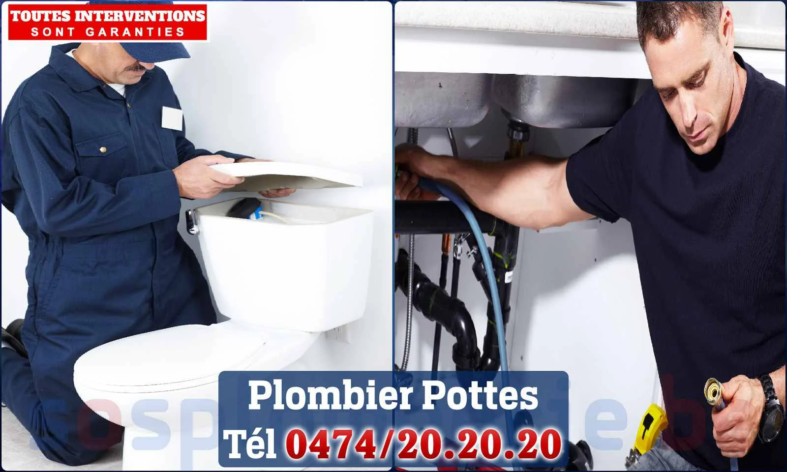 SOS Plomberie - Plombier Pottes pour installation et
                    réparation