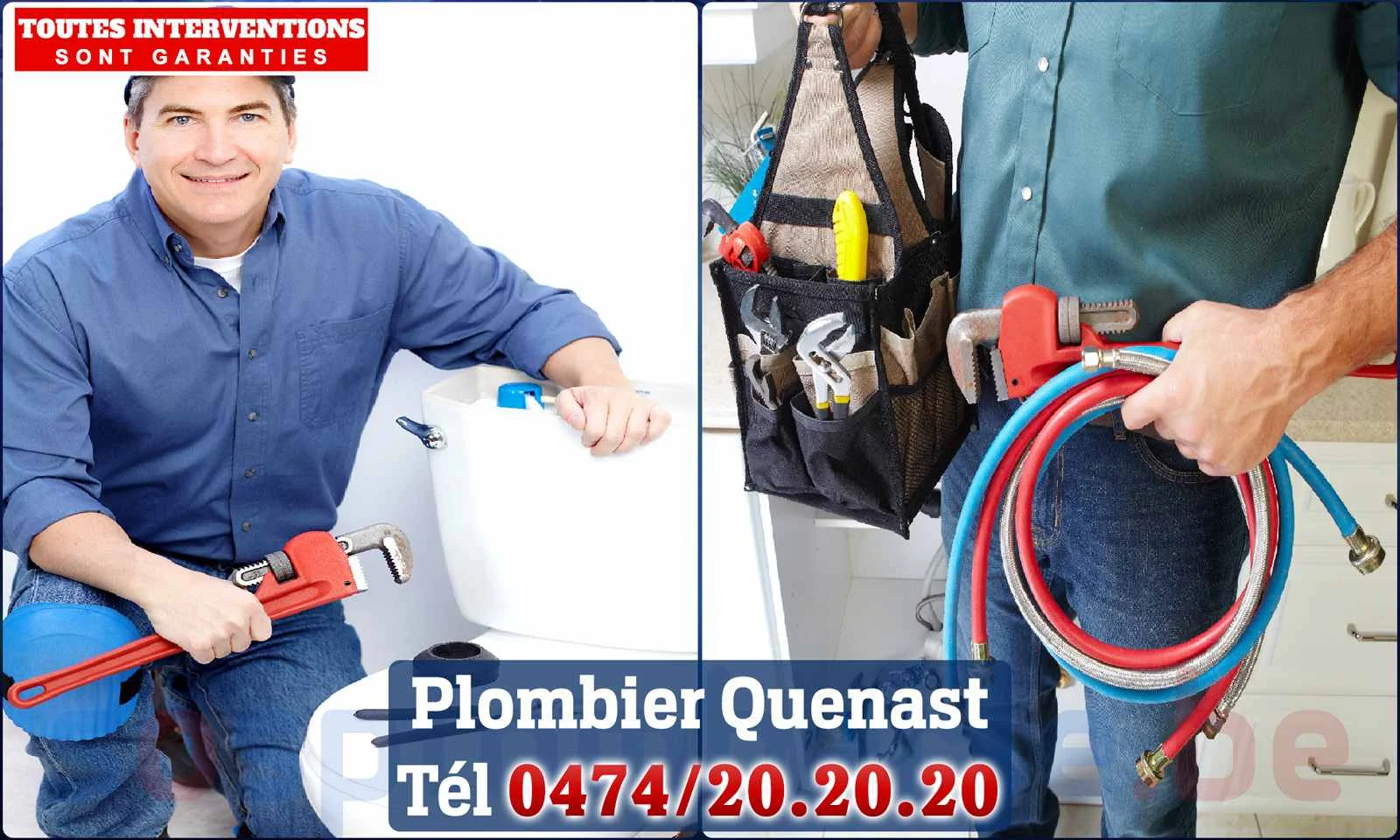 SOS Plomberie - Plombier Quenast pour installation et
                    réparation