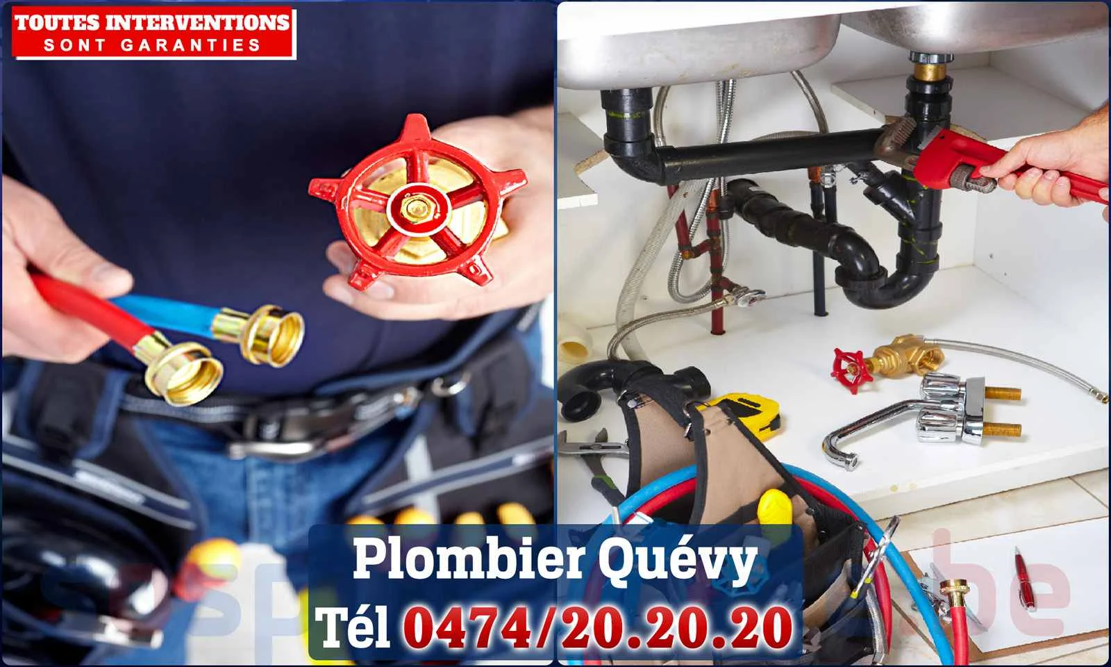 SOS Plomberie - Plombier Quévy pour installation et réparation