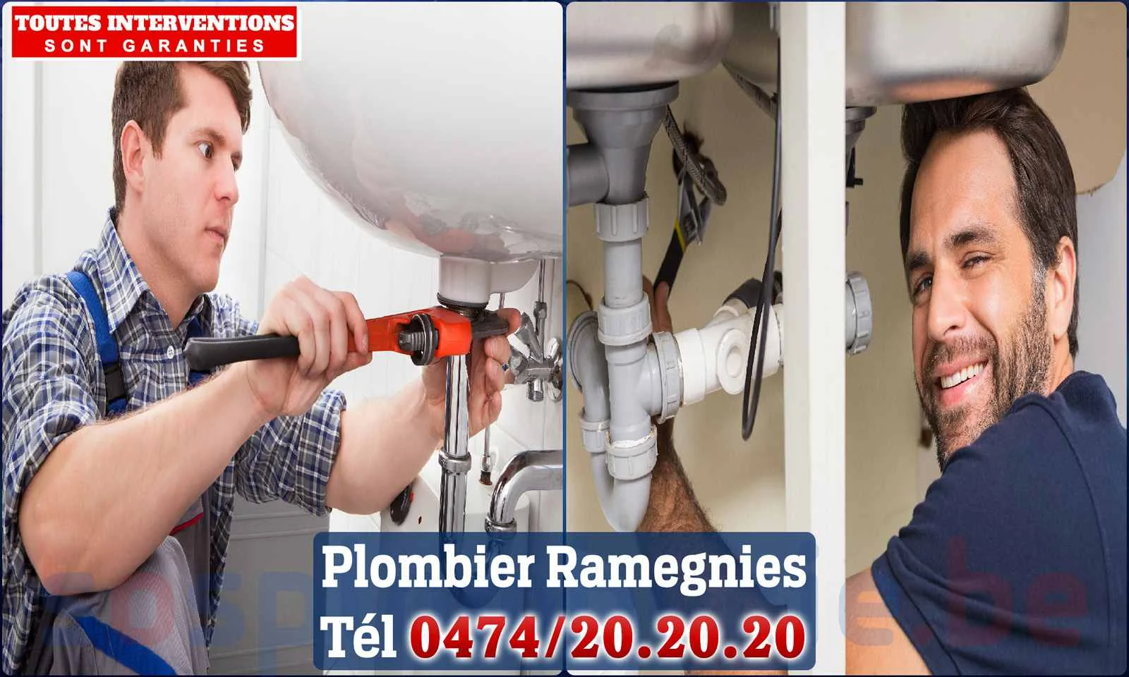 SOS Plomberie - Plombier Ramegnies pour installation et
                    réparation