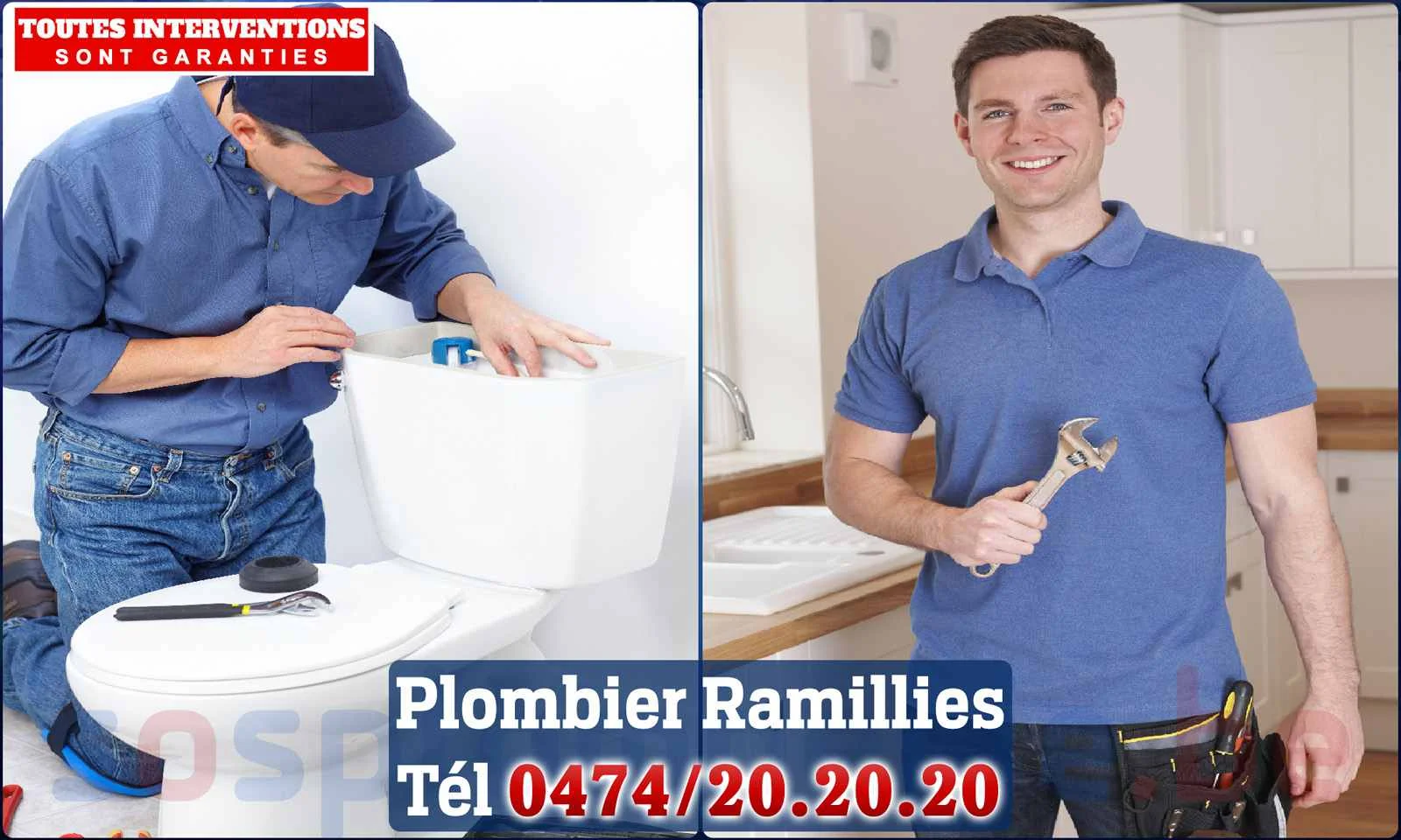 SOS Plomberie - Plombier Ramillies pour installation et réparation