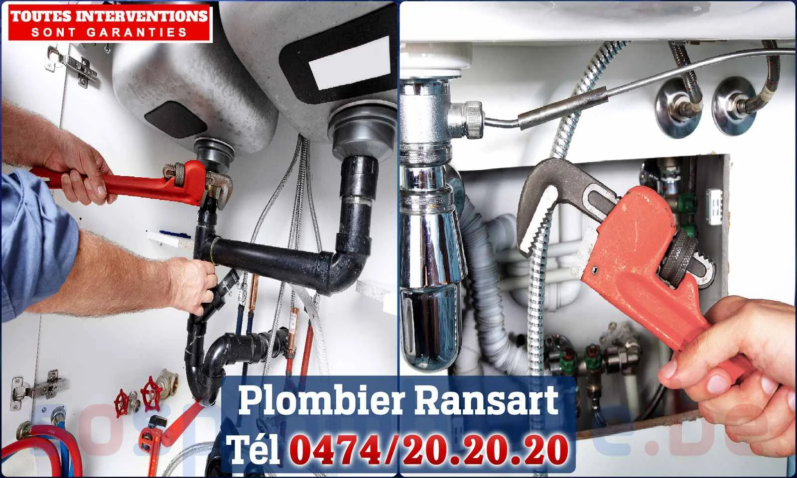 SOS Plomberie - Plombier Ransart pour installation et
                    réparation