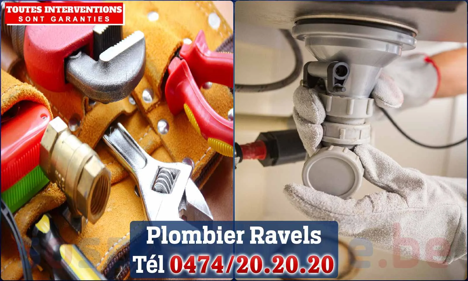 SOS Plomberie - Plombier Ravels pour installation et réparation