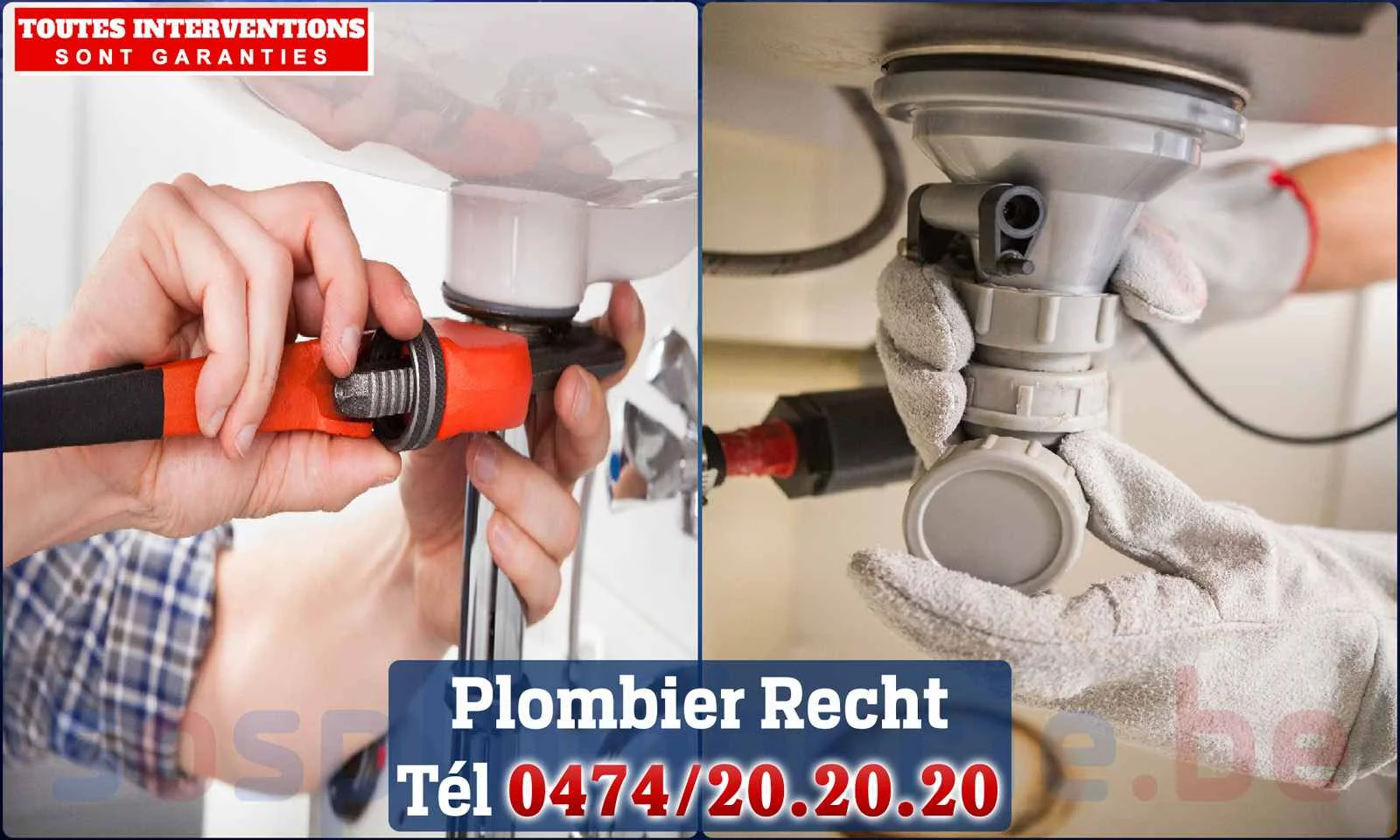 SOS Plomberie - Plombier Recht pour installation et
                    réparation