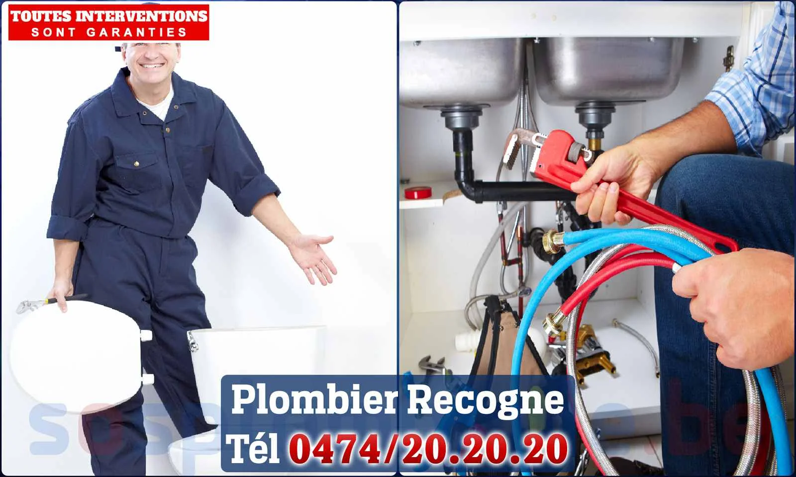 SOS Plomberie - Plombier Recogne pour installation et
                    réparation