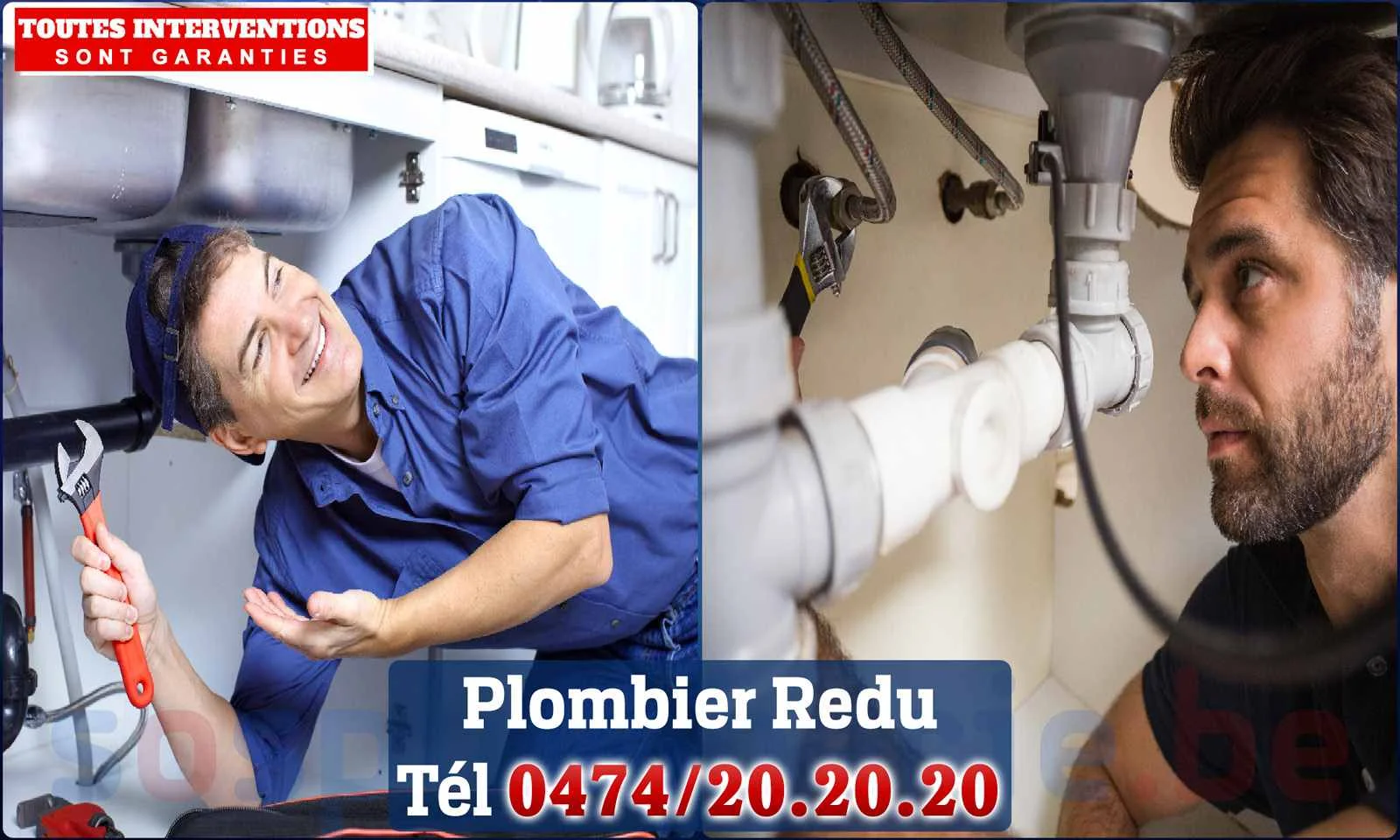 SOS Plomberie - Plombier Redu pour installation et
                    réparation