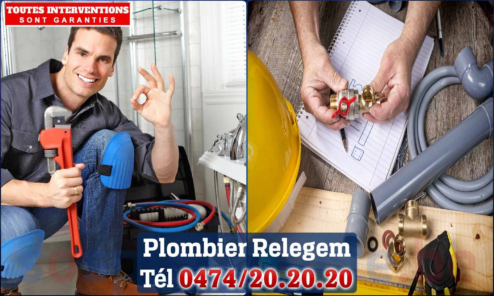 SOS Plomberie - Plombier Relegem pour installation et
                    réparation