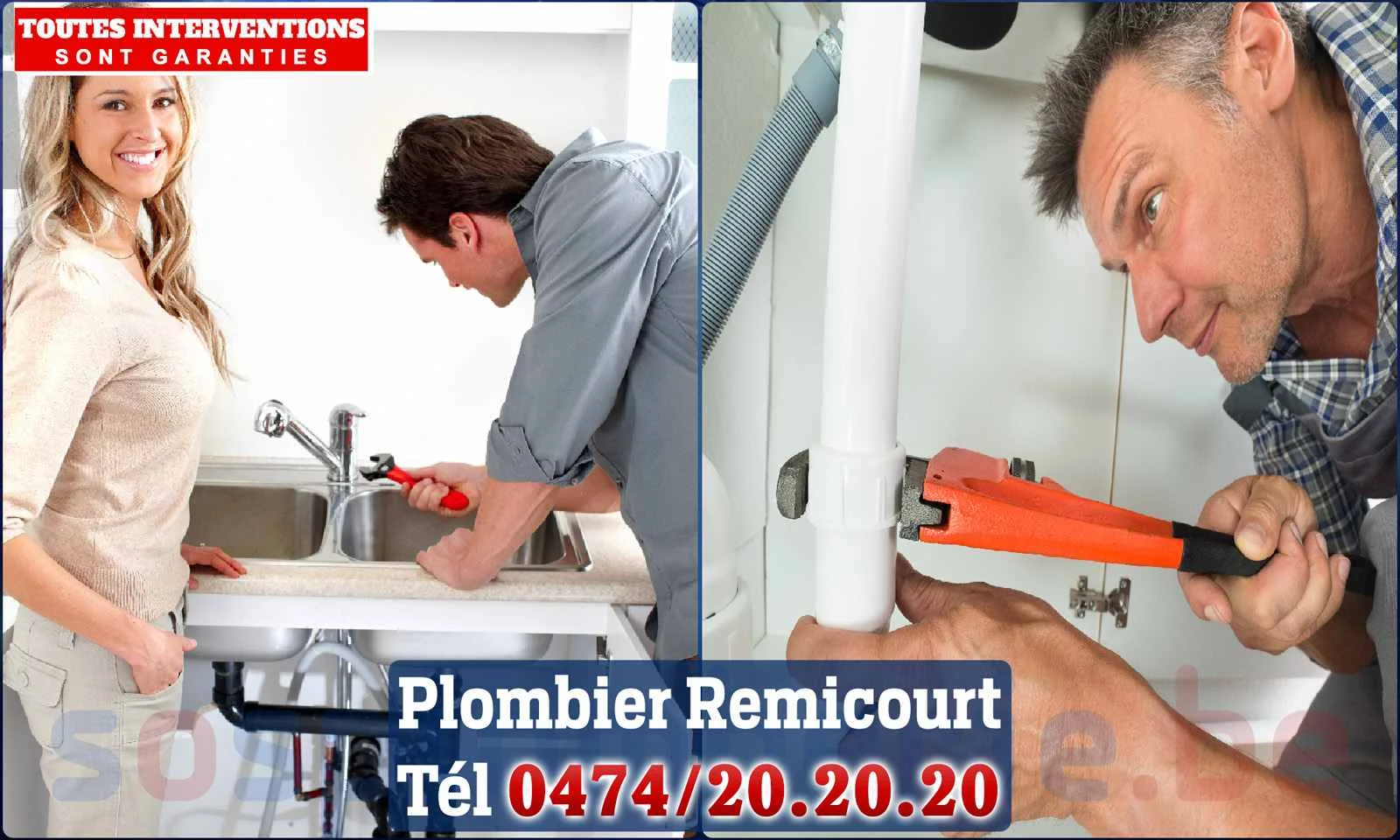 SOS Plomberie - Plombier Remicourt pour installation et réparation