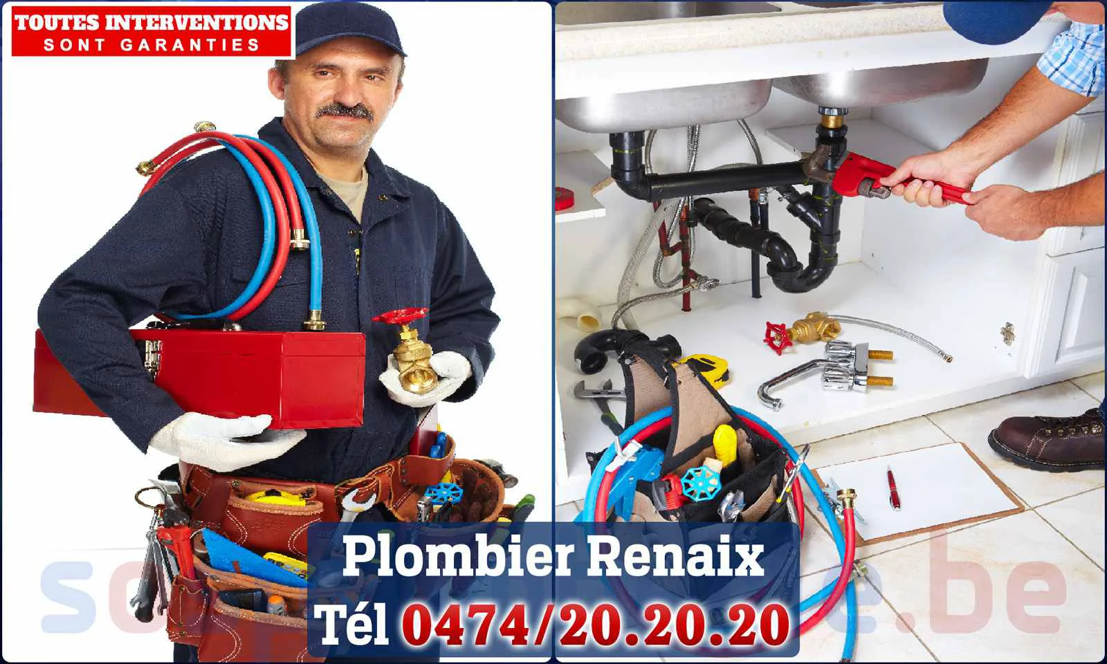 SOS Plomberie - Plombier Renaix (Ronse) pour installation et réparation