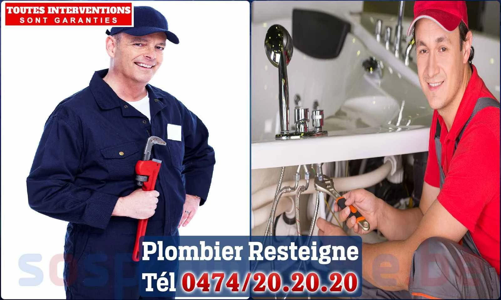 SOS Plomberie - Plombier Resteigne pour installation et
                    réparation