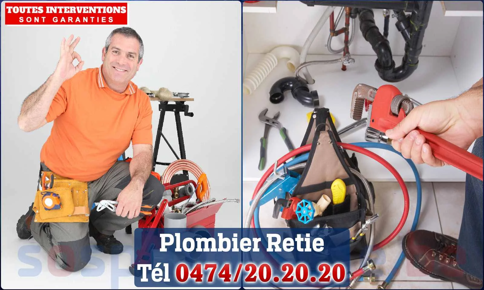 SOS Plomberie - Plombier Retie pour installation et réparation