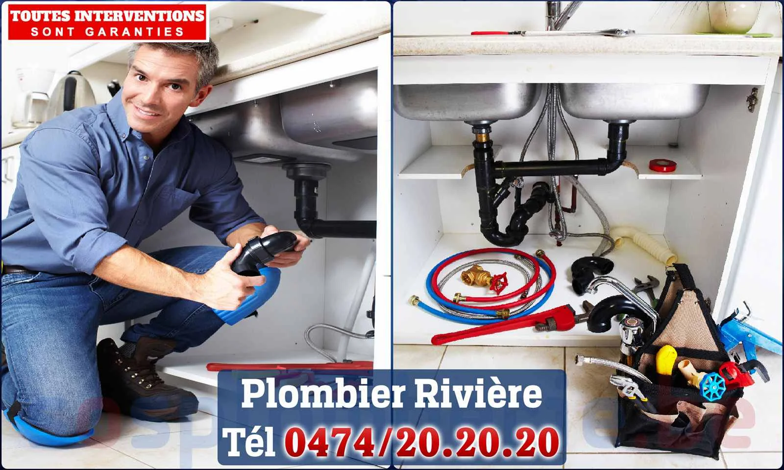 SOS Plomberie - Plombier Rivière pour installation et
                    réparation
