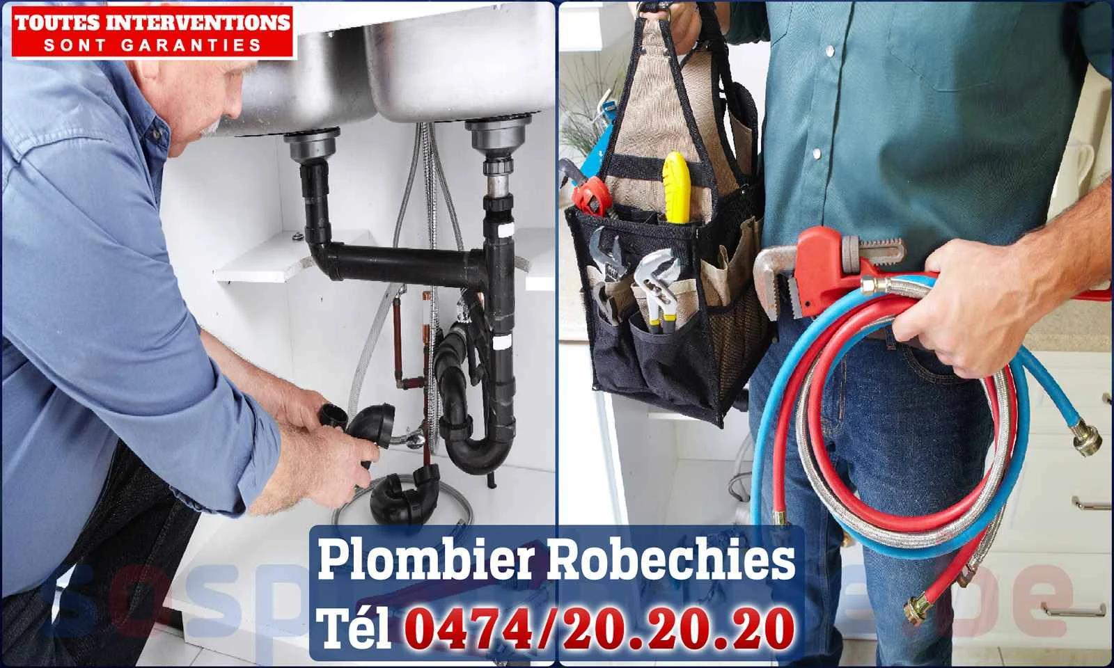 SOS Plomberie - Plombier Robechies pour installation et
                    réparation