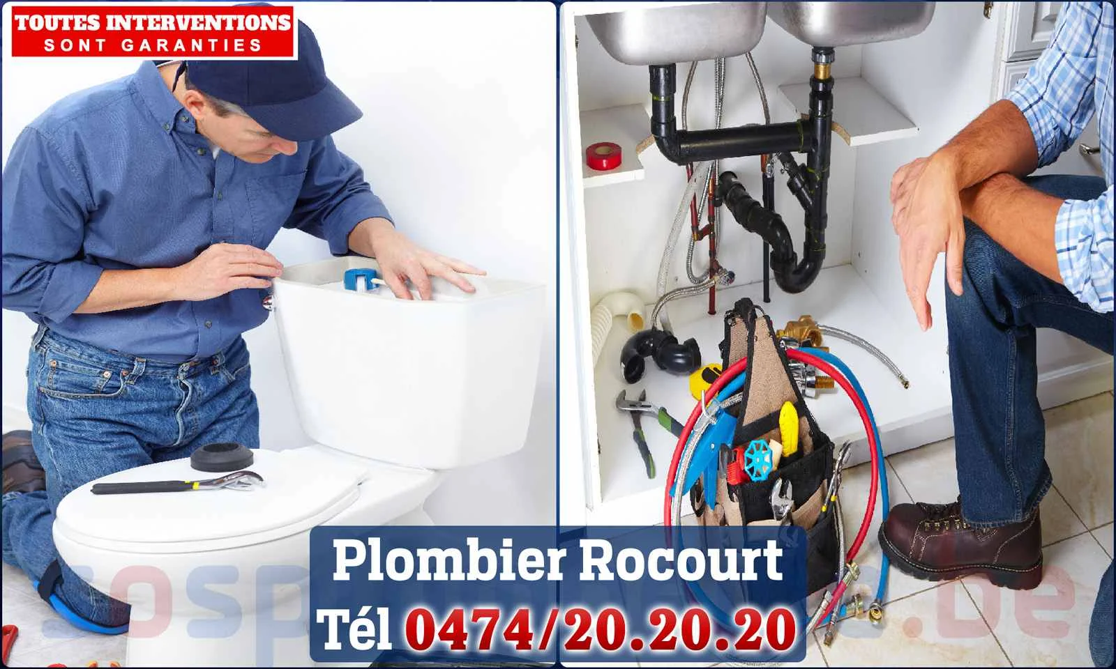 SOS Plomberie - Plombier Rocourt pour installation et
                    réparation