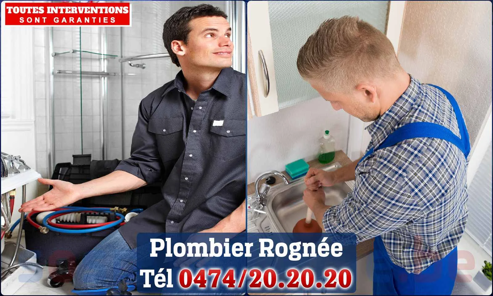 SOS Plomberie - Plombier Rognée pour installation et
                    réparation