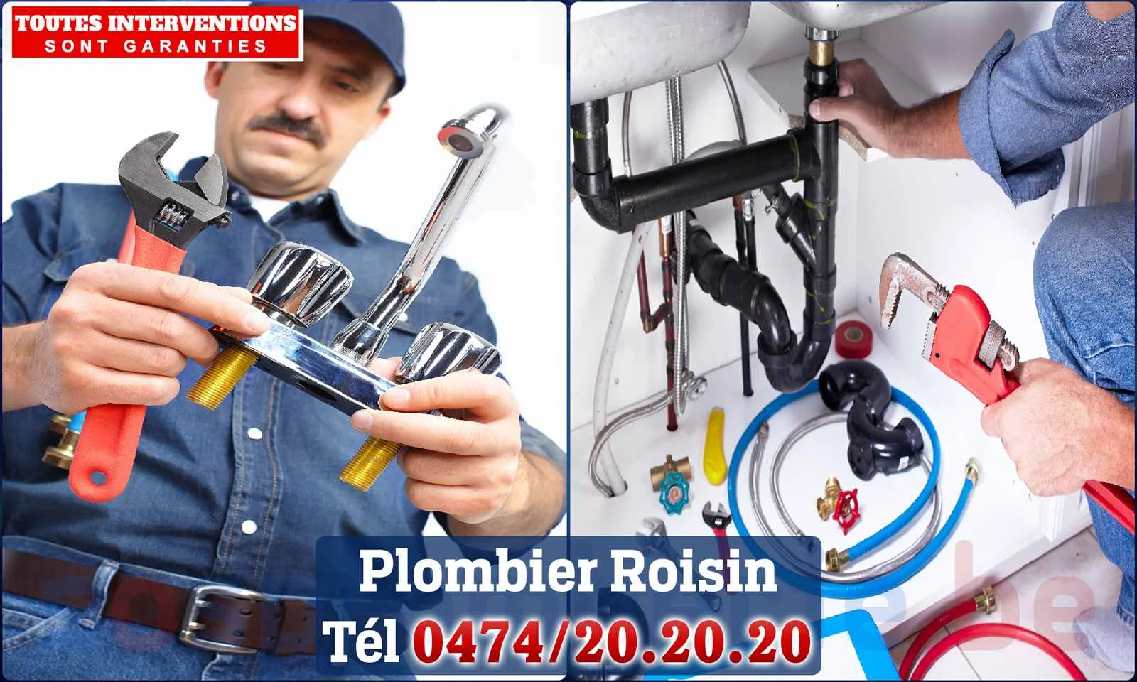 SOS Plomberie - Plombier Roisin pour installation et
                    réparation