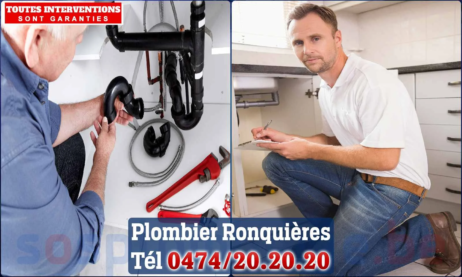 SOS Plomberie - Plombier Ronquières pour installation et
                    réparation