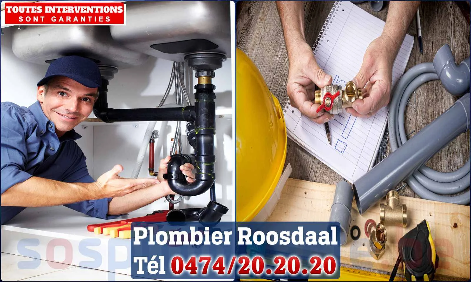 SOS Plomberie - Plombier Roosdaal pour installation et réparation