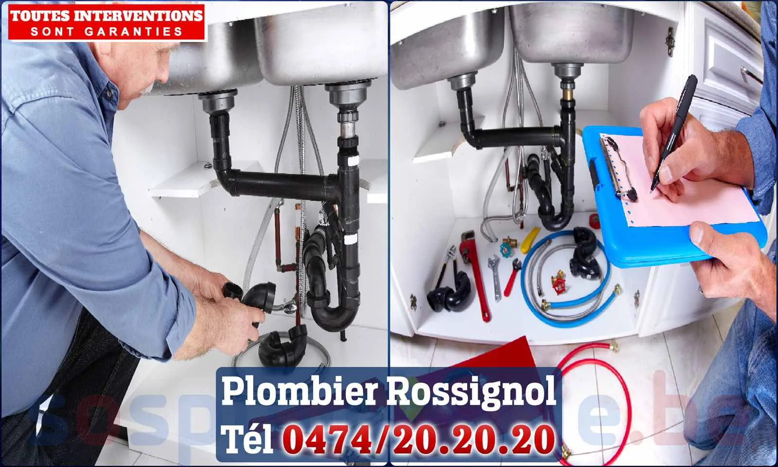 SOS Plomberie - Plombier Rossignol pour installation et
                    réparation