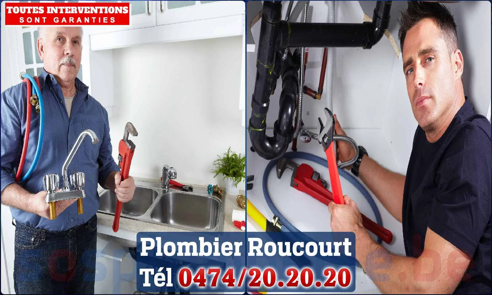 SOS Plomberie - Plombier Roucourt pour installation et
                    réparation