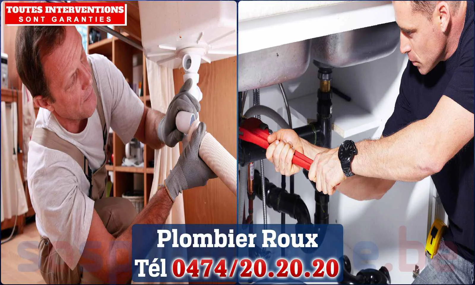SOS Plomberie - Plombier Roux pour installation et
                    réparation