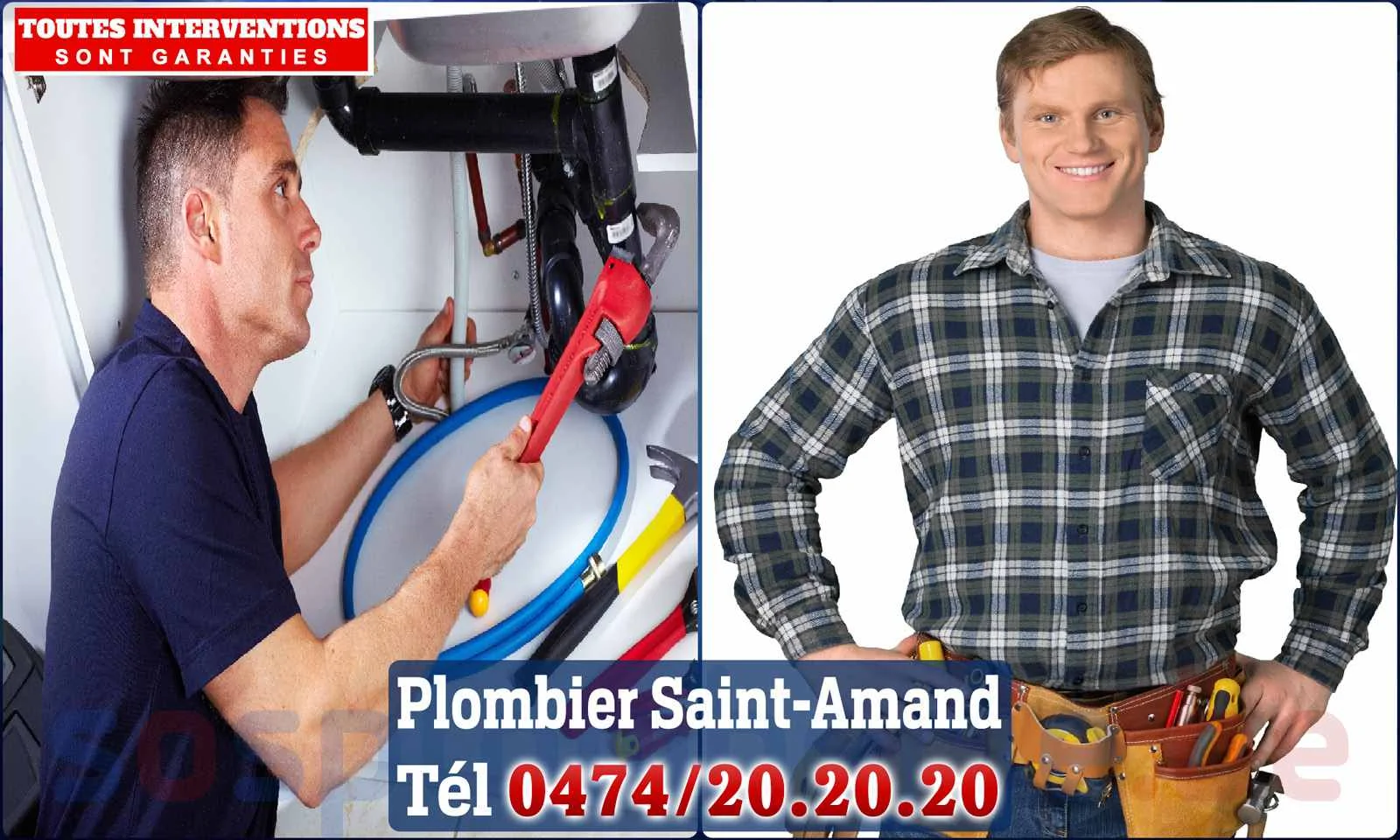 SOS Plomberie - Plombier Saint-Amand pour installation et
                    réparation