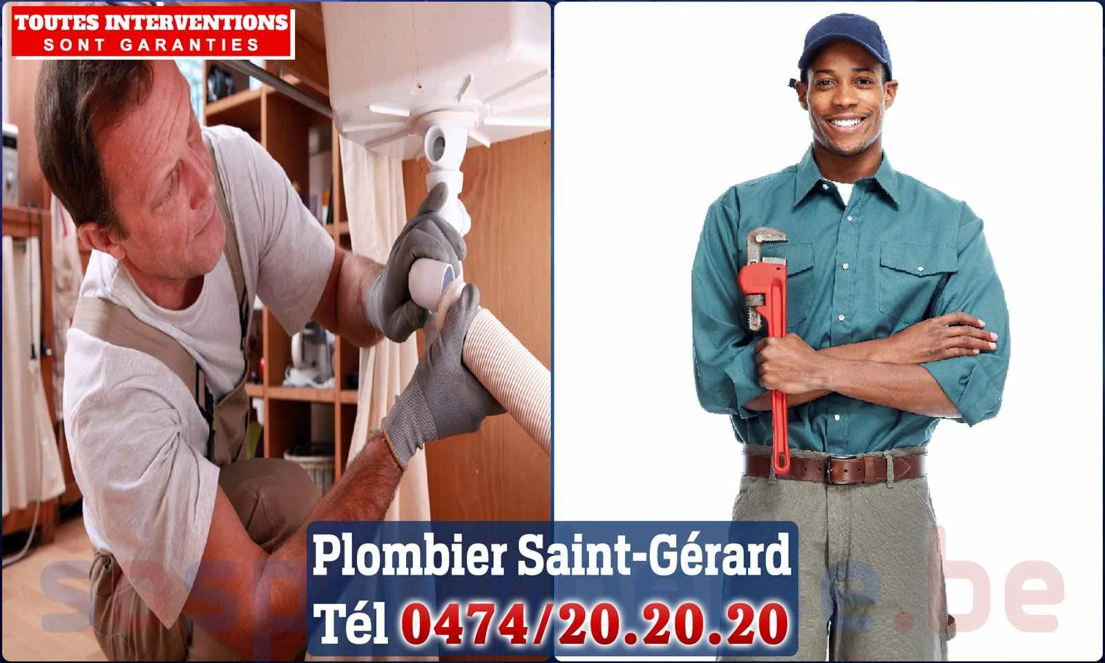 SOS Plomberie - Plombier Saint-Gérard pour installation et
                    réparation