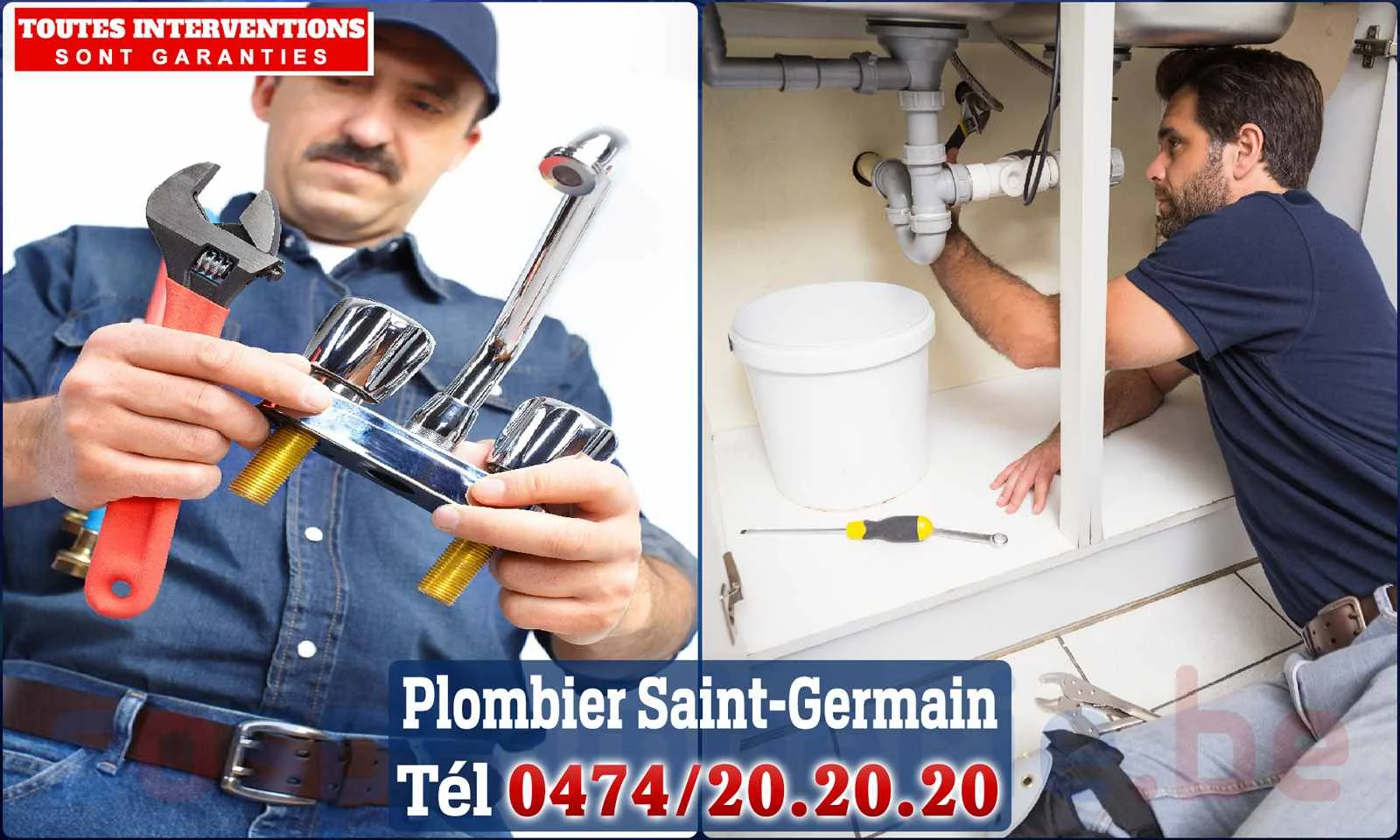 SOS Plomberie - Plombier Saint-Germain pour installation et
                    réparation