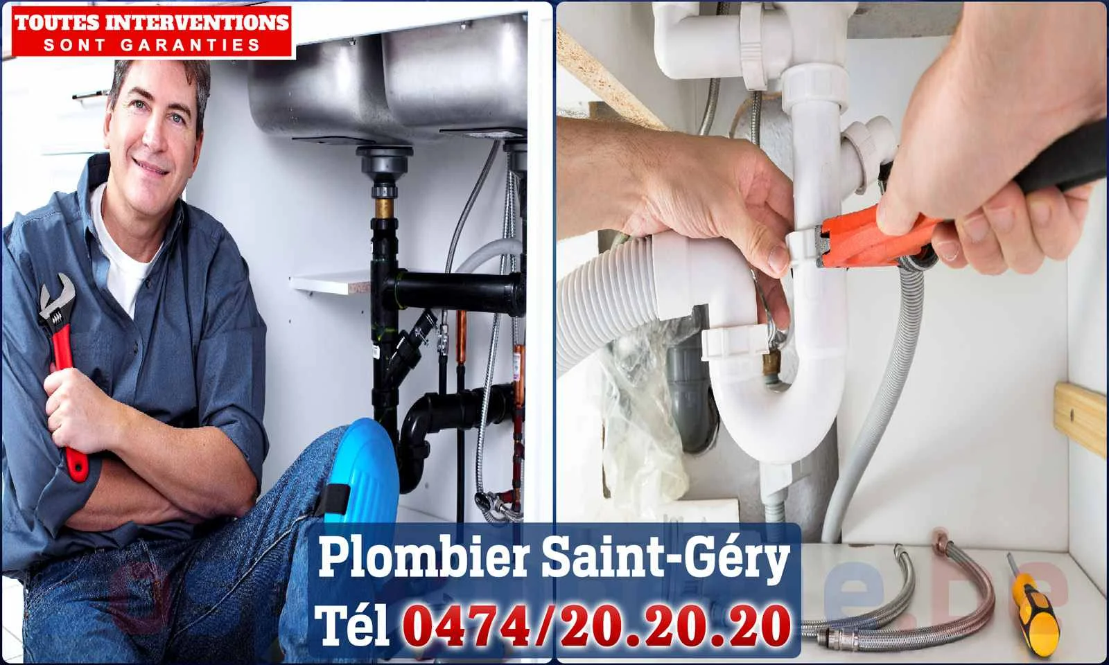 SOS Plomberie - Plombier Saint-Géry pour installation et
                    réparation