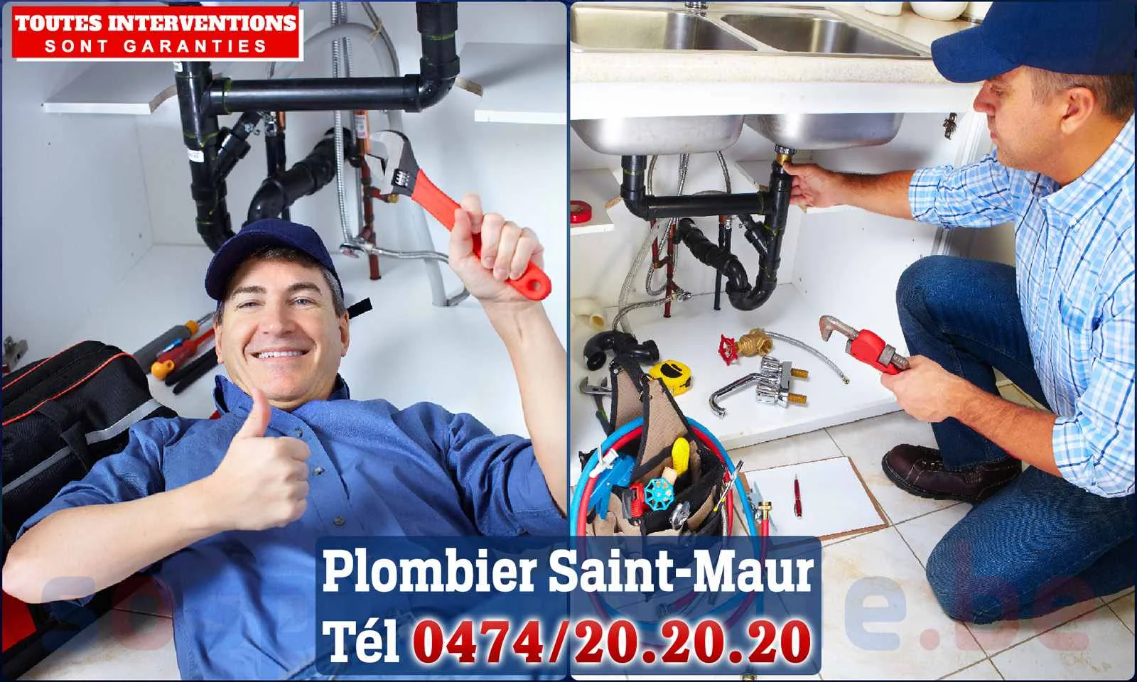 SOS Plomberie - Plombier Saint-Maur pour installation et
                    réparation