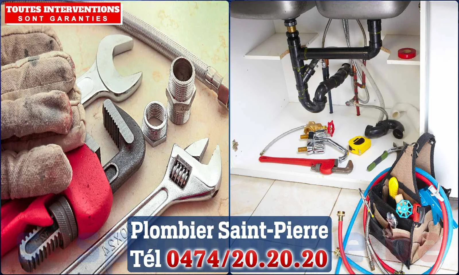 SOS Plomberie - Plombier Saint-Pierre pour installation et
                    réparation