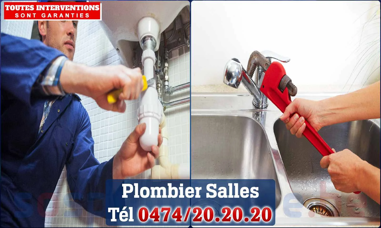 SOS Plomberie - Plombier Salles pour installation et
                    réparation