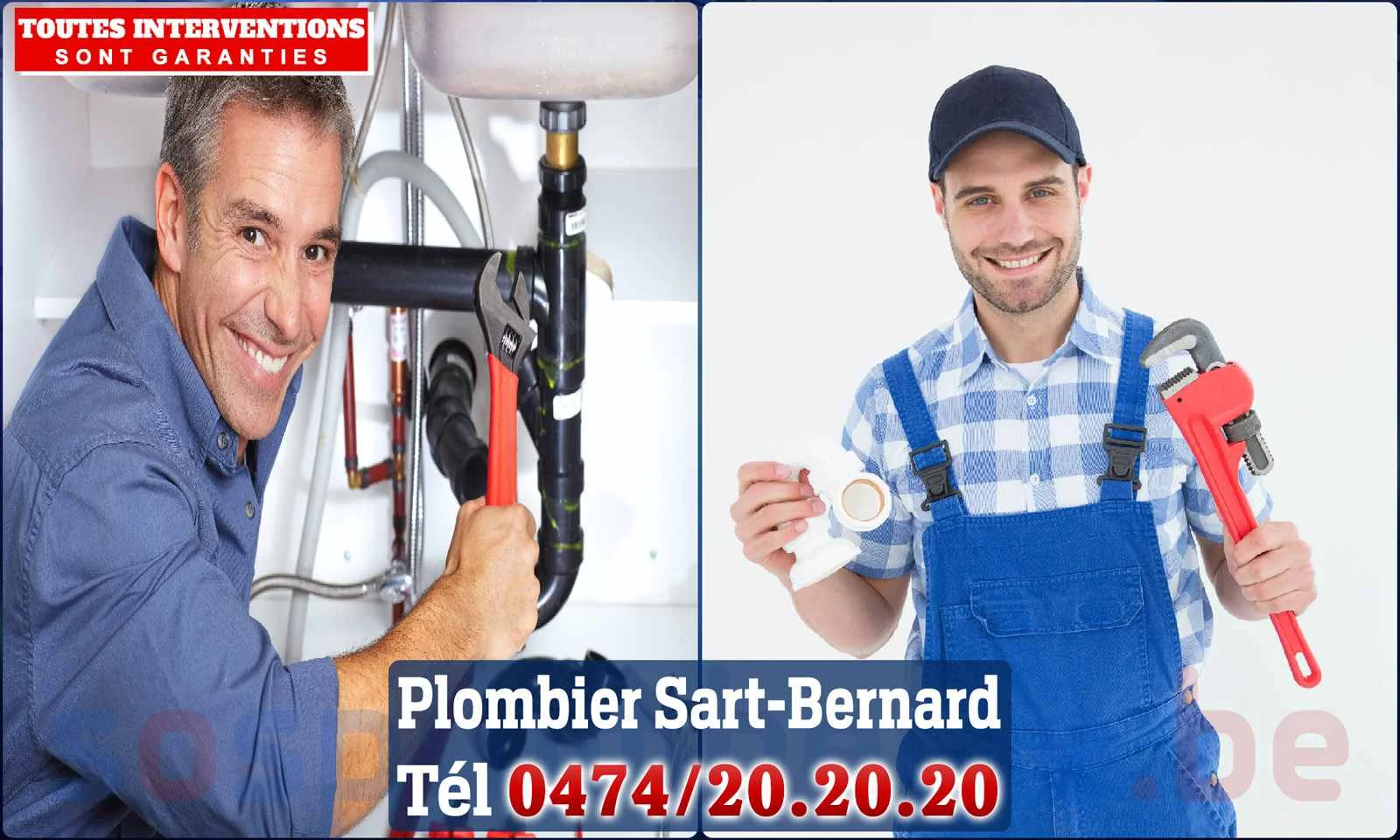 SOS Plomberie - Plombier Sart-Bernard pour installation et
                    réparation