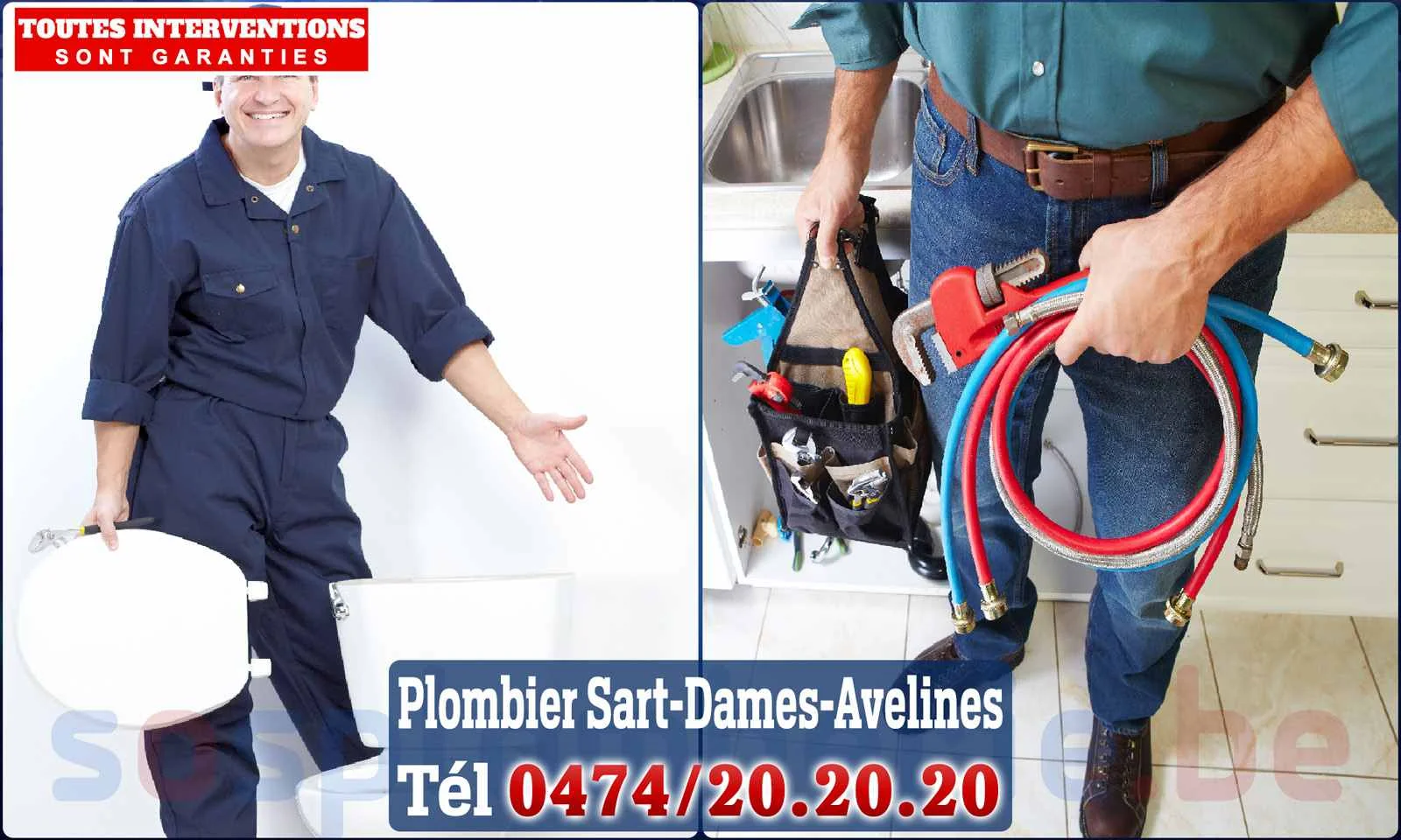 SOS Plomberie - Plombier Sart-Dames-Avelines pour installation et
                    réparation