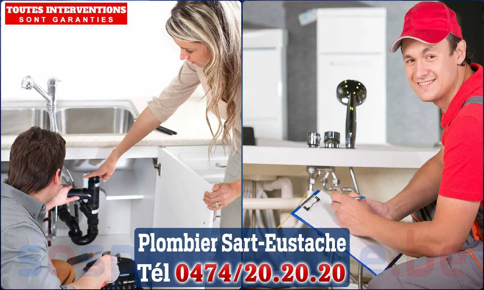 SOS Plomberie - Plombier Sart-Eustache pour installation et
                    réparation