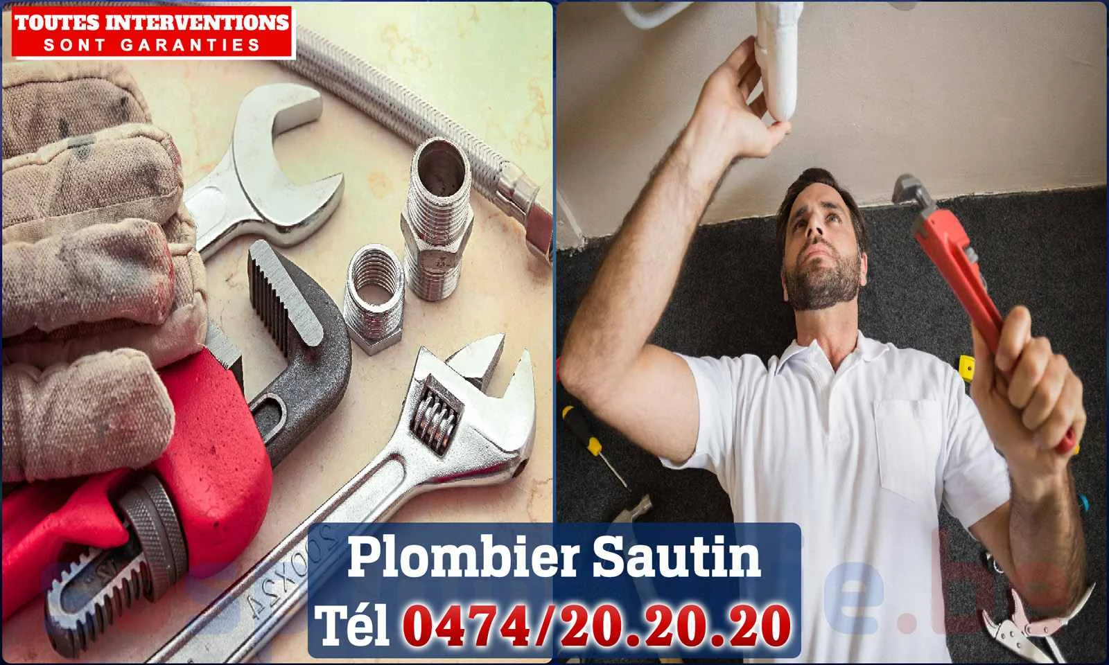 SOS Plomberie - Plombier Sautin pour installation et
                    réparation