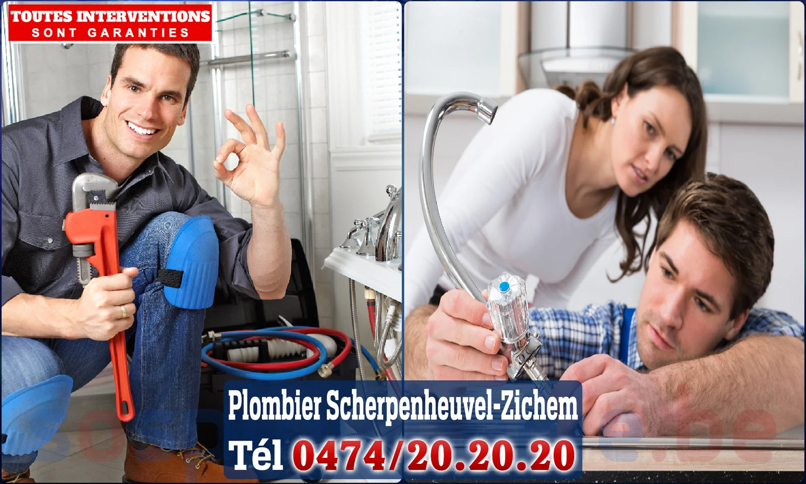 SOS Plomberie - Plombier Scherpenheuvel-Zichem pour installation et réparation