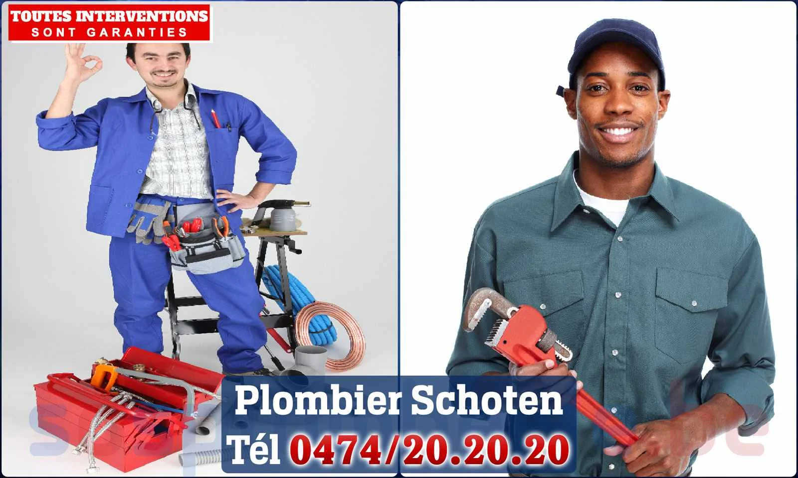 SOS Plomberie - Plombier Schoten pour installation et réparation