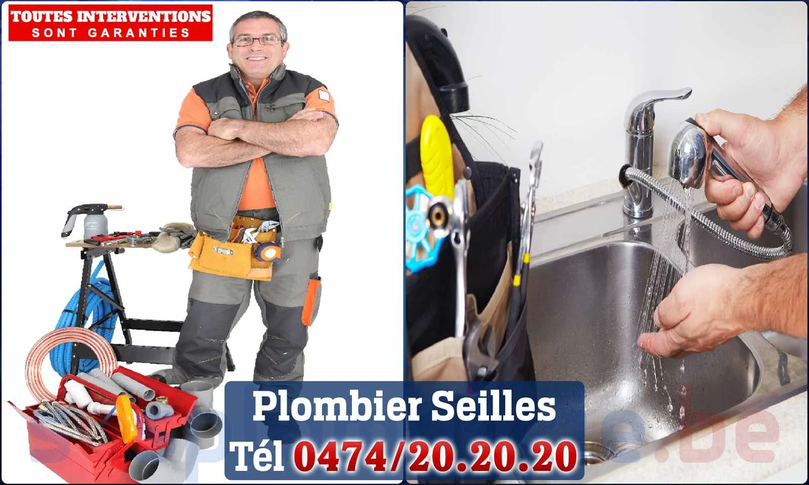 SOS Plomberie - Plombier Seilles pour installation et
                    réparation