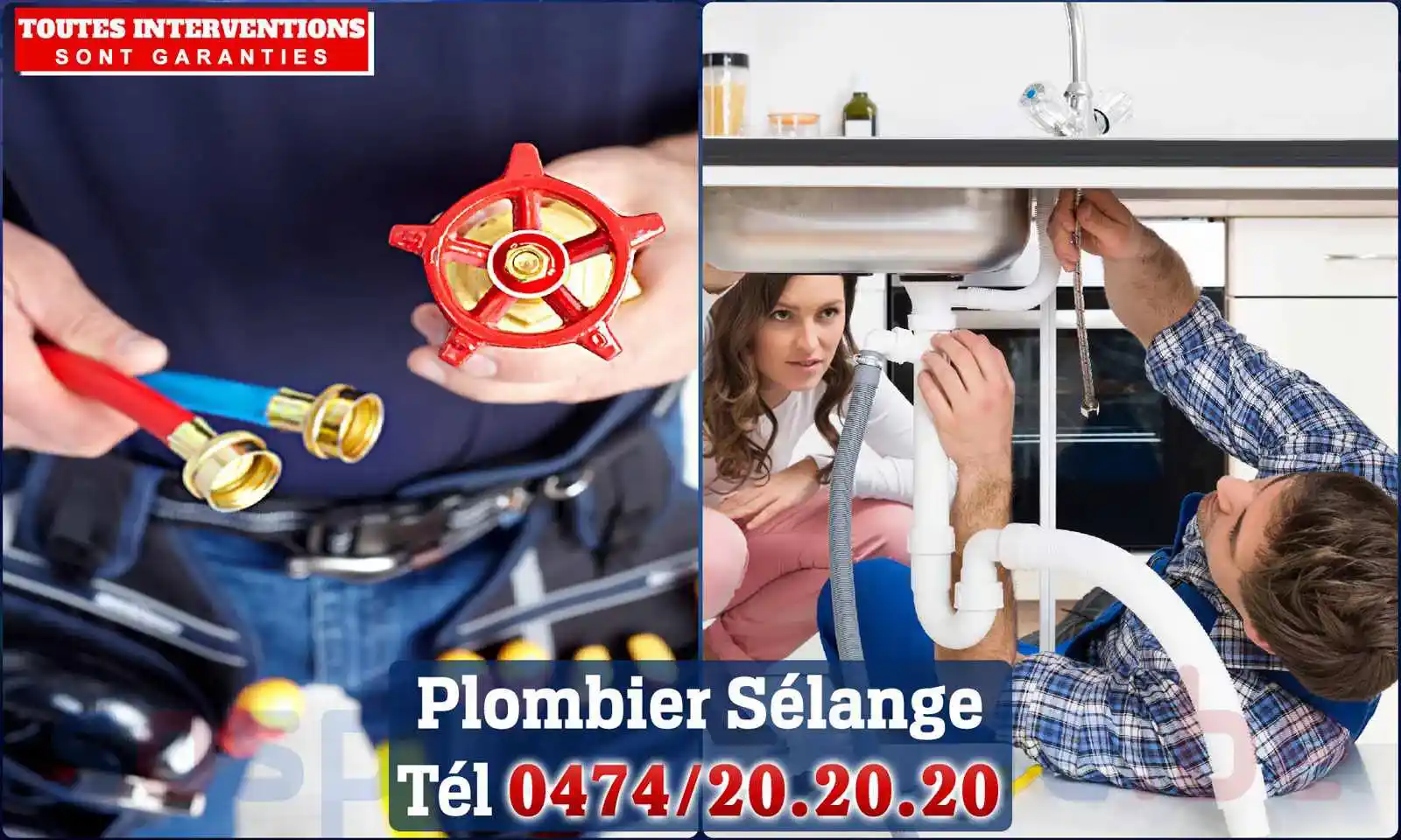 SOS Plomberie - Plombier Sélange pour installation et
                    réparation