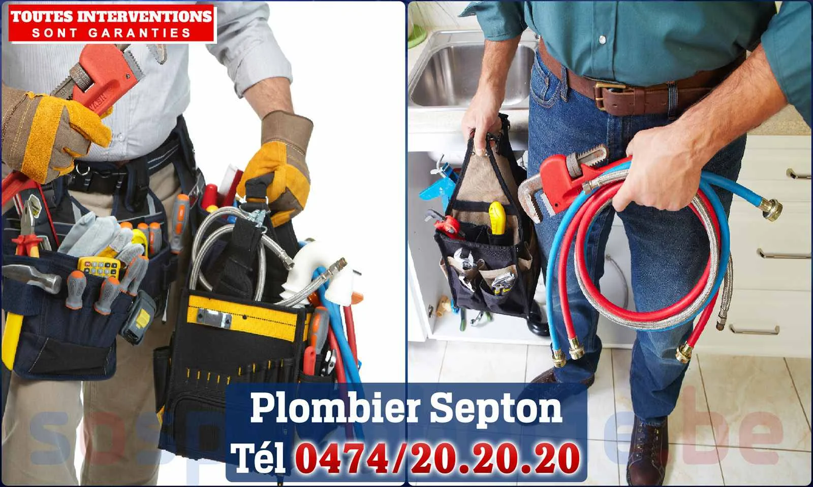 SOS Plomberie - Plombier Septon pour installation et
                    réparation