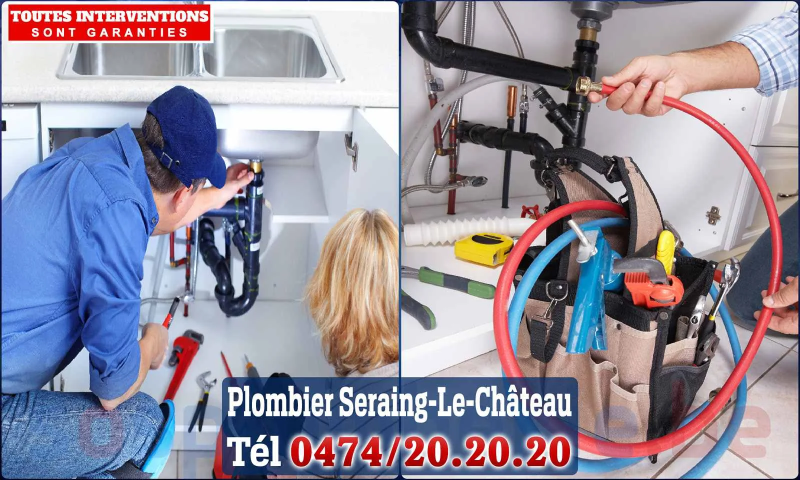 SOS Plomberie - Plombier Seraing-le-Château pour installation et
                    réparation