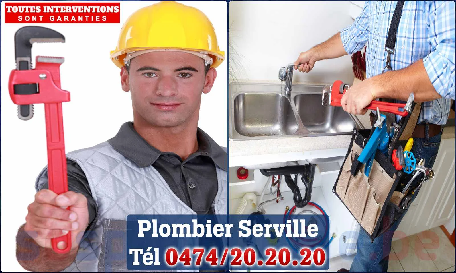 SOS Plomberie - Plombier Serville pour installation et
                    réparation