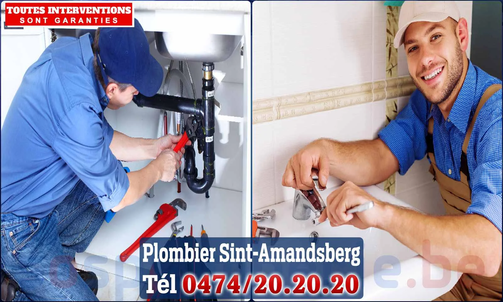 SOS Plomberie - Plombier Sint-Amandsberg pour installation et
                    réparation