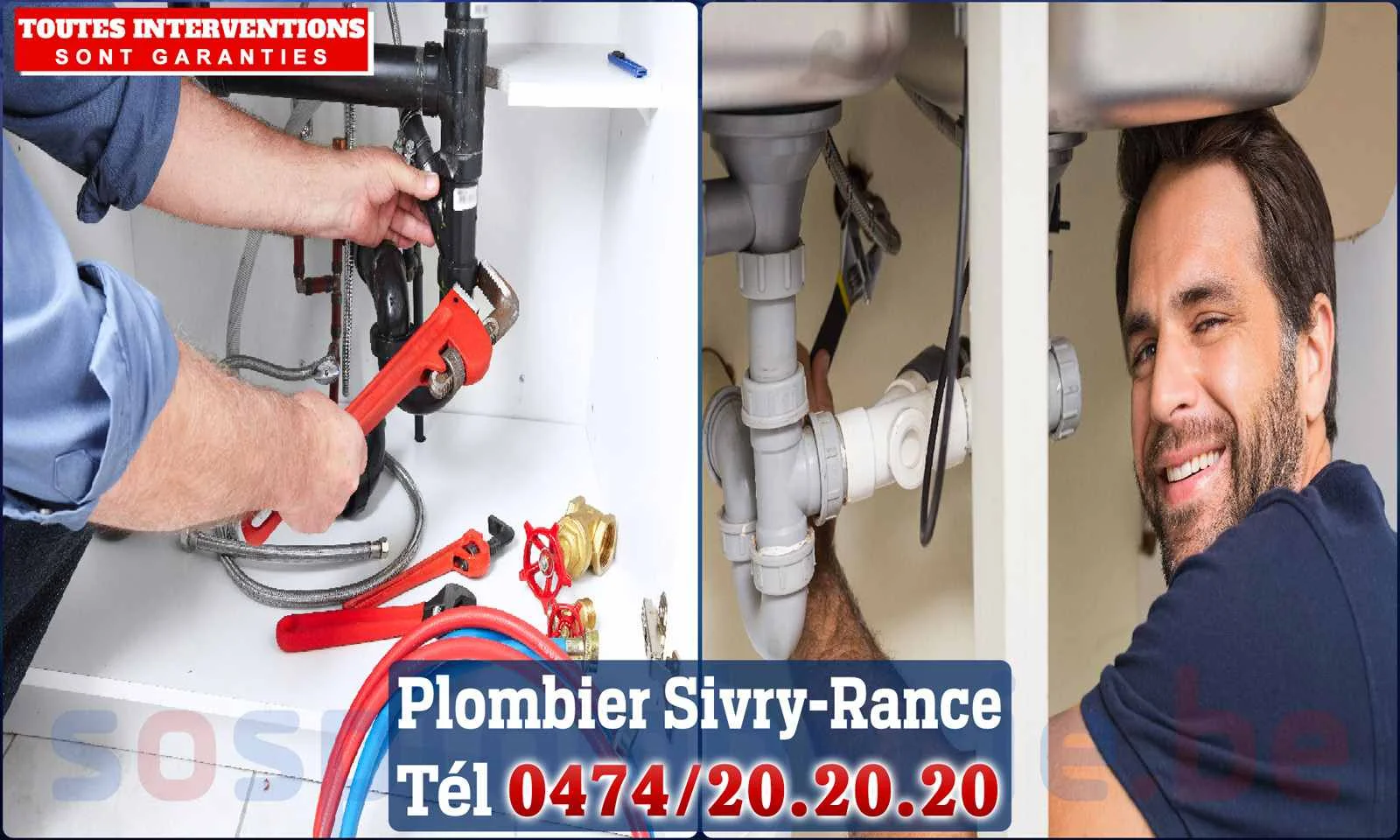 SOS Plomberie - Plombier Sivry-Rance pour installation et réparation