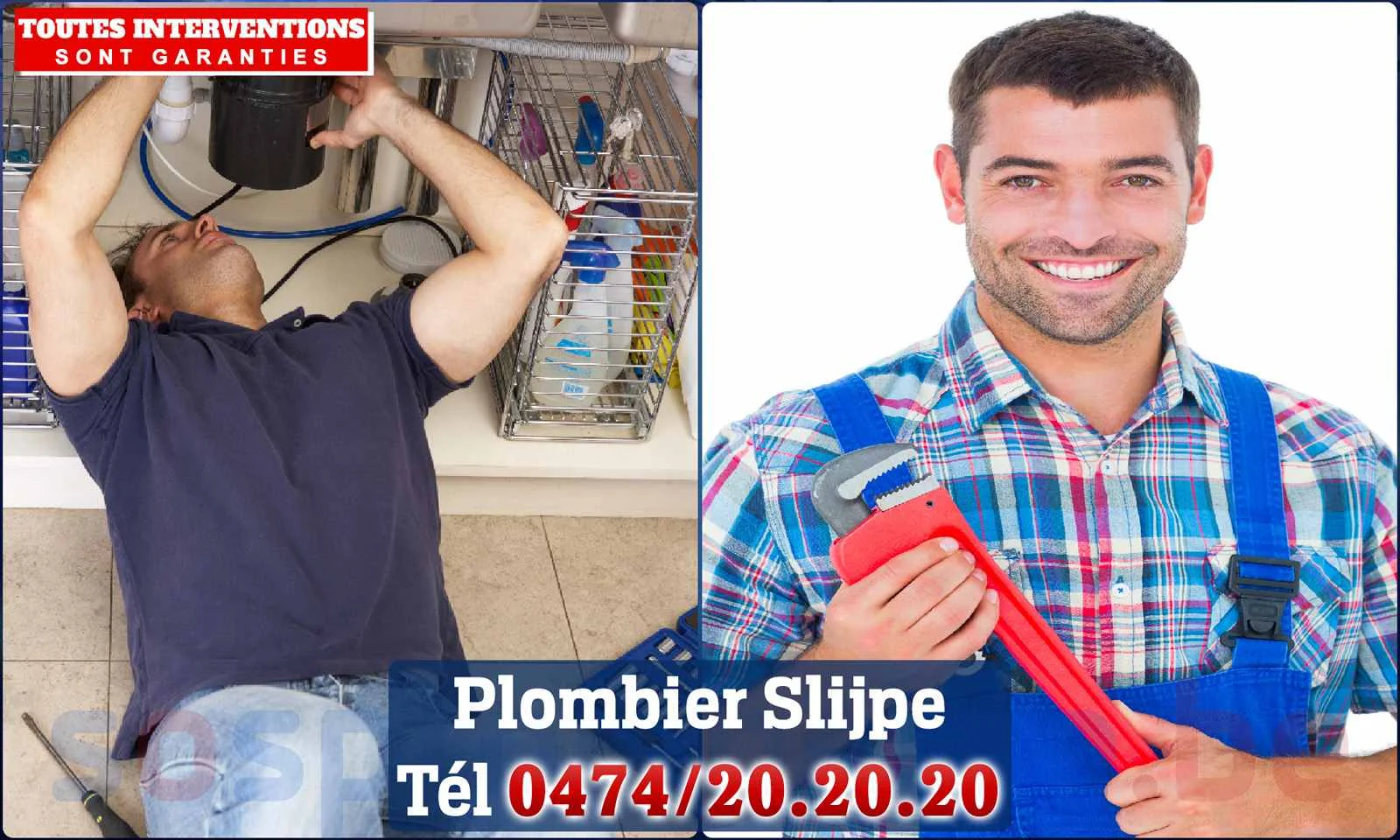 SOS Plomberie - Plombier Slijpe pour installation et
                    réparation