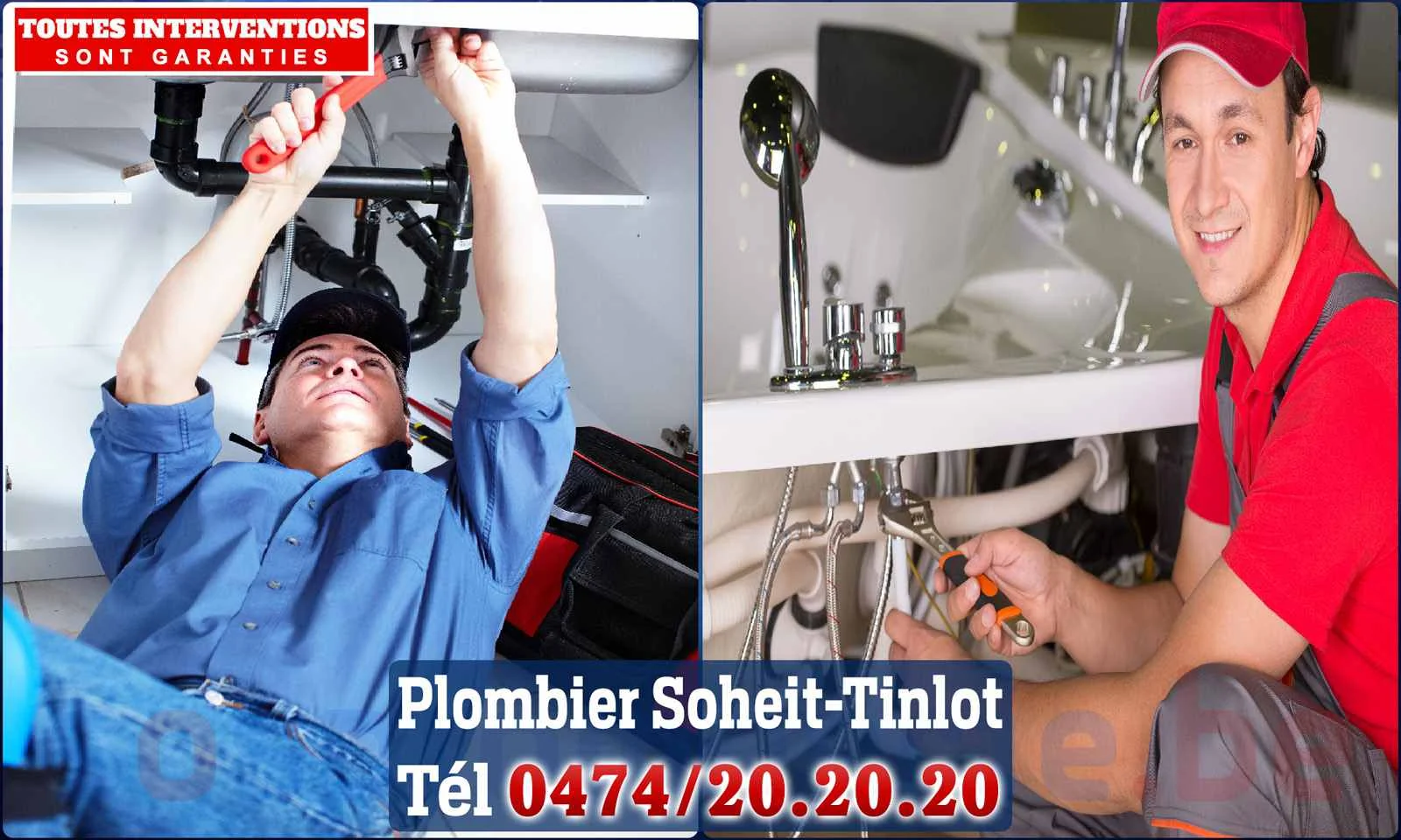 SOS Plomberie - Plombier Soheit-Tinlot pour installation et
                    réparation