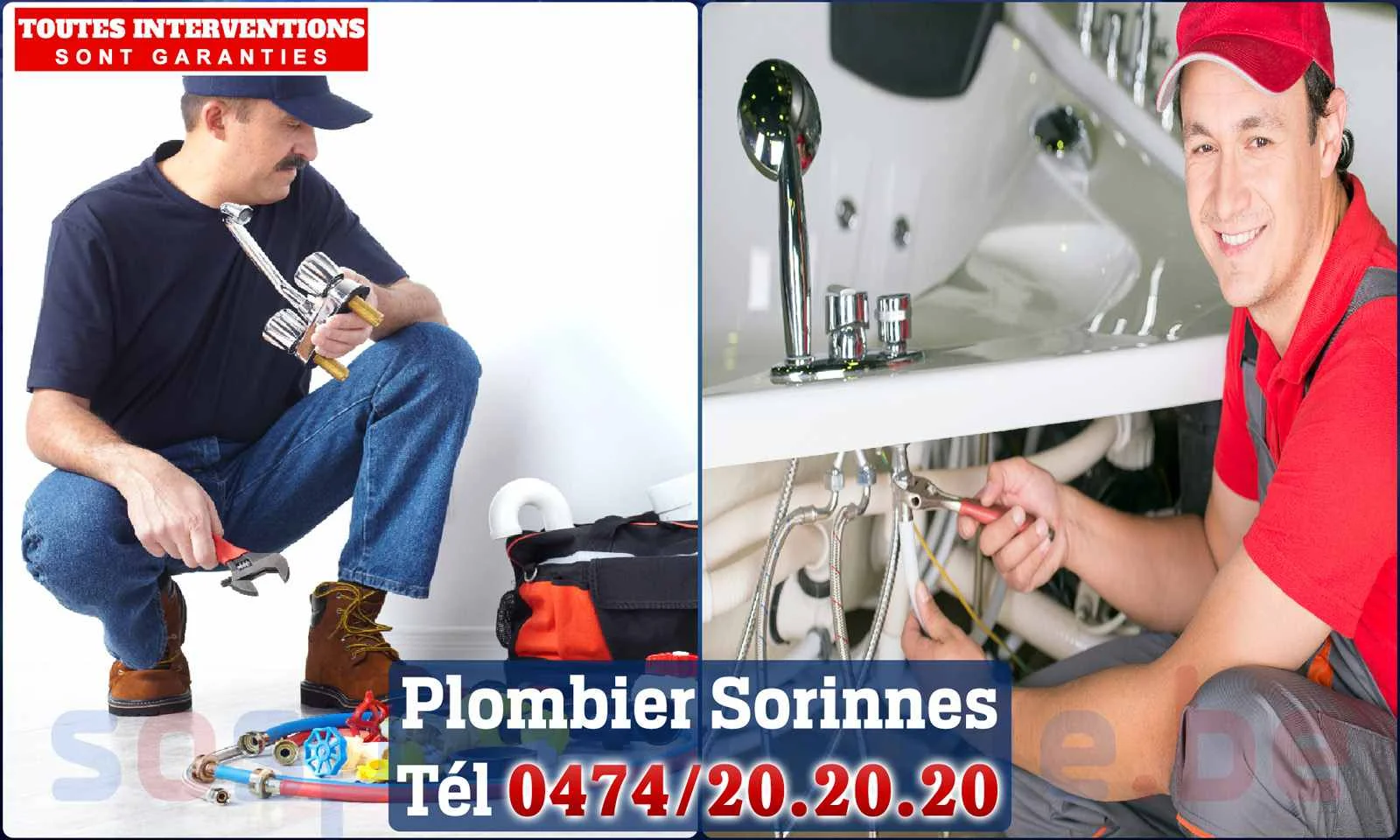 SOS Plomberie - Plombier Sorinnes pour installation et
                    réparation