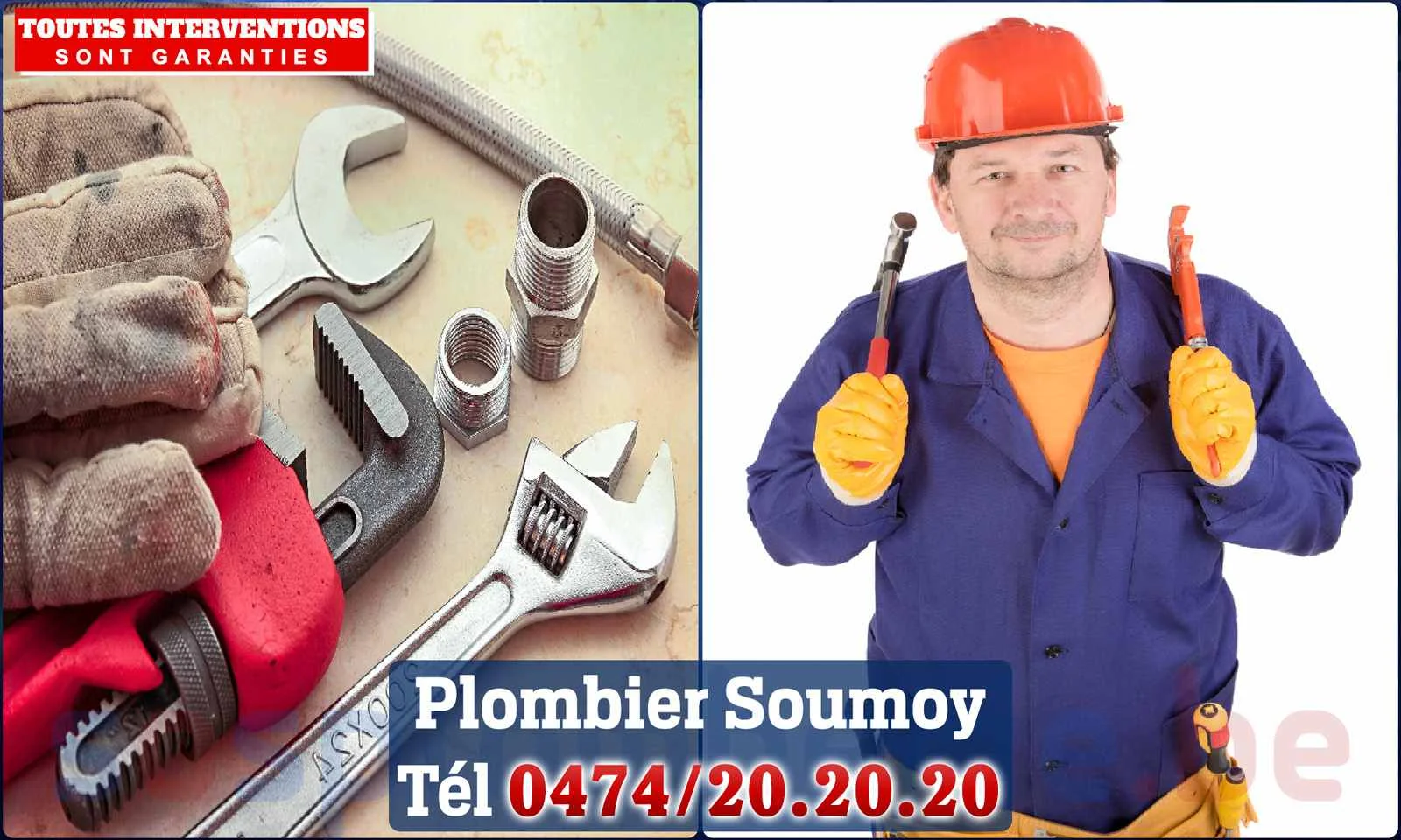 SOS Plomberie - Plombier Soumoy pour installation et
                    réparation
