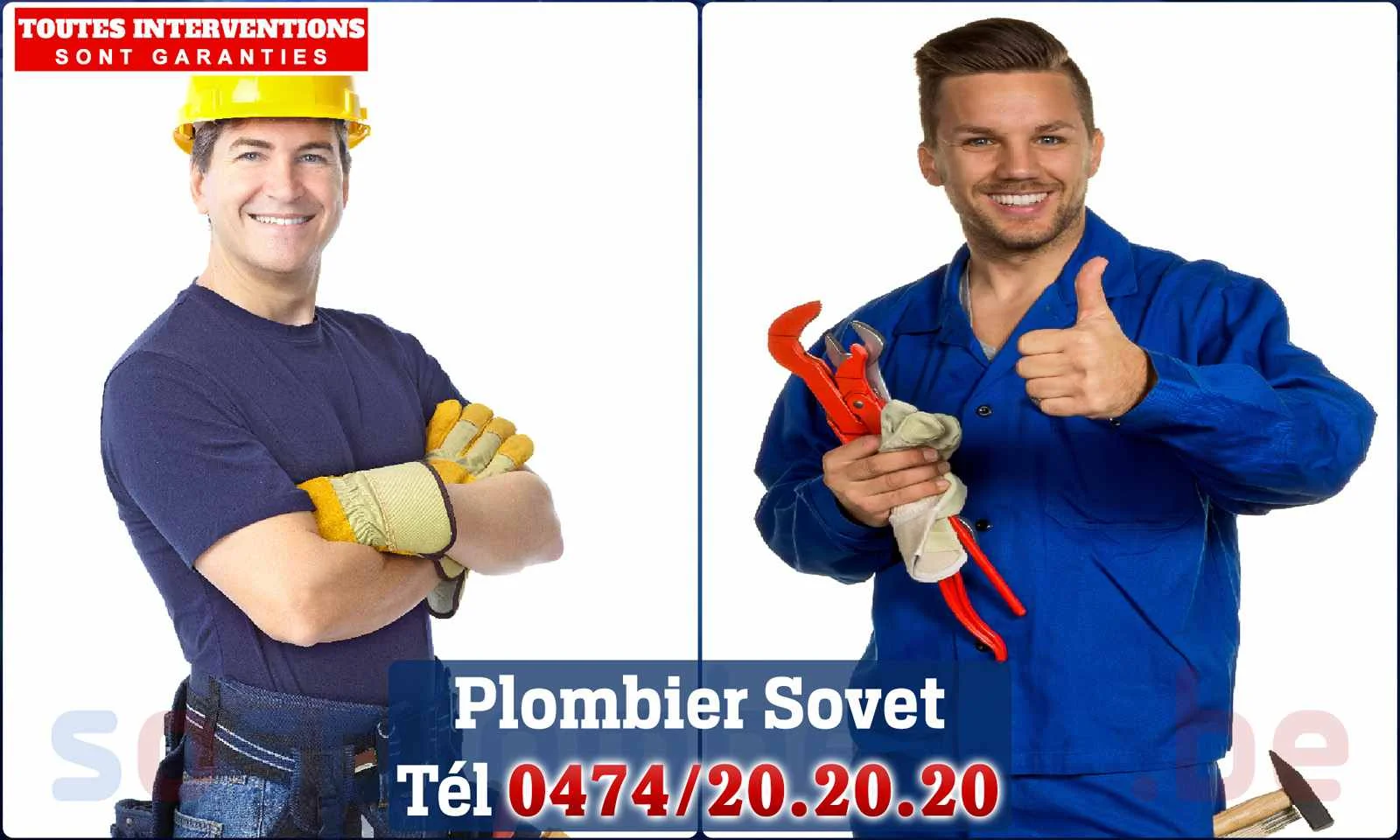 SOS Plomberie - Plombier Sovet pour installation et
                    réparation